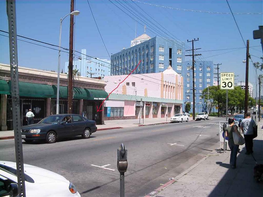 Scientology's big blue Complex a block from my shop in Hollywood